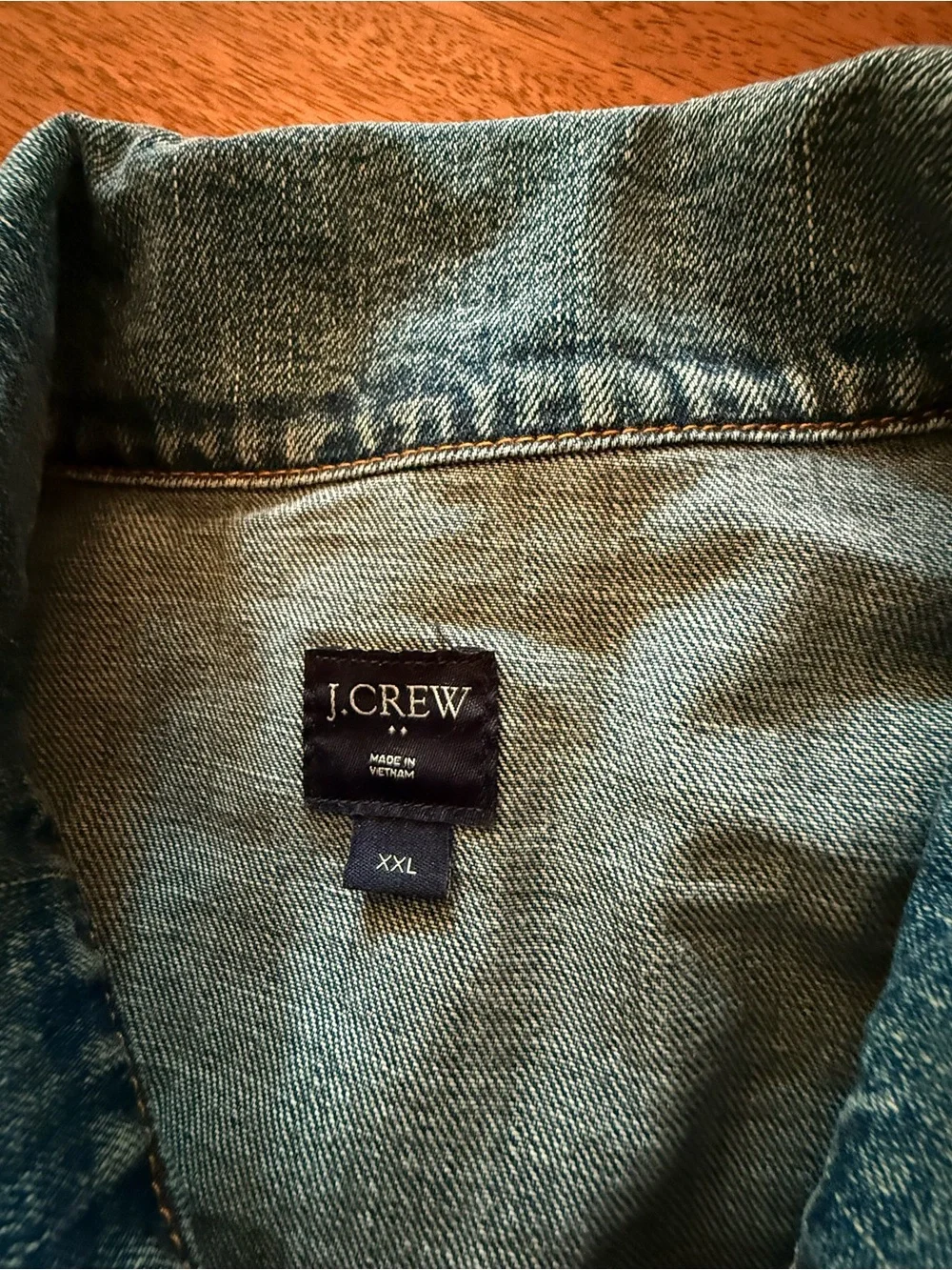 J. Crew Medium Blue Trucker Jacket, Men’s XXL